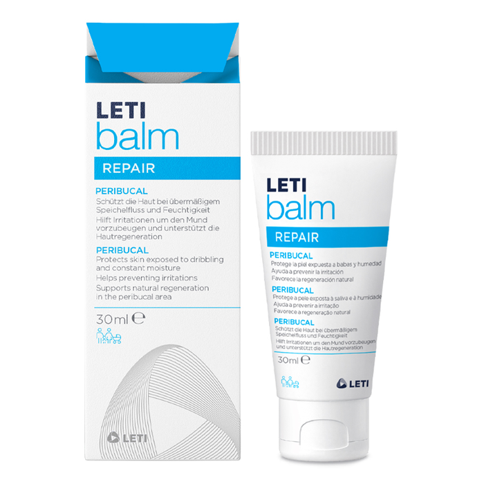 LETI balm Peribucal - Schützende Pflege bei rauer oder strapazierter Haut durch übermäßigen Speichelfluss (Leck- und Schnullerekzem), 30 ml Creme