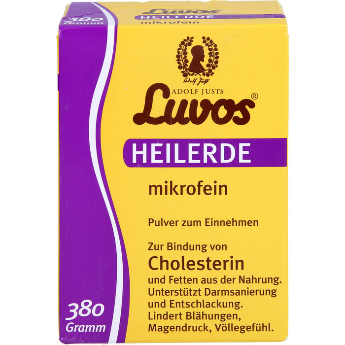 Luvos Heilerde mikrofein Pulver zur Bindung von Cholesterin, 380 g Poudre