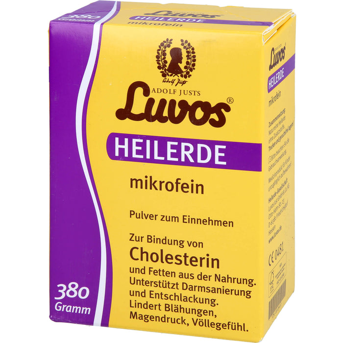 Luvos Heilerde mikrofein Pulver zur Bindung von Cholesterin, 380 g Powder