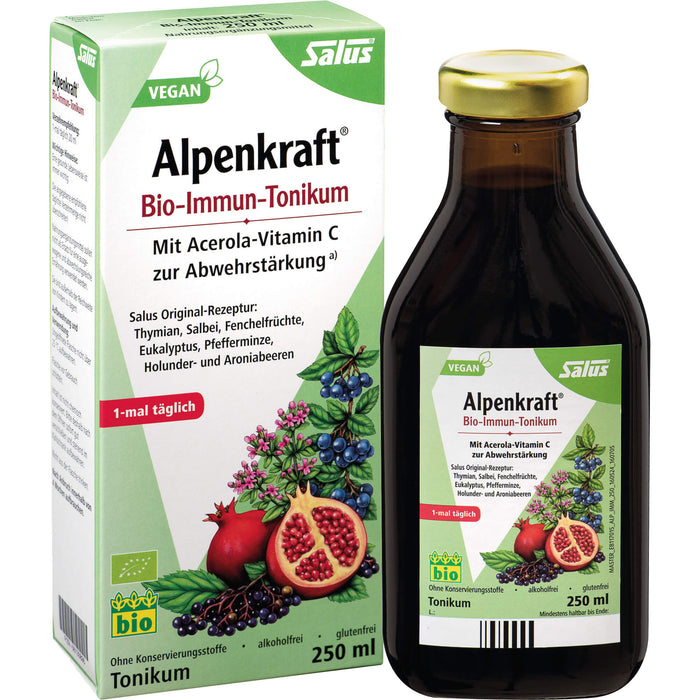 Salus Alpenkraft Bio-Immun-Tonikum zur Abwehrstärkung, 250 ml Lösung