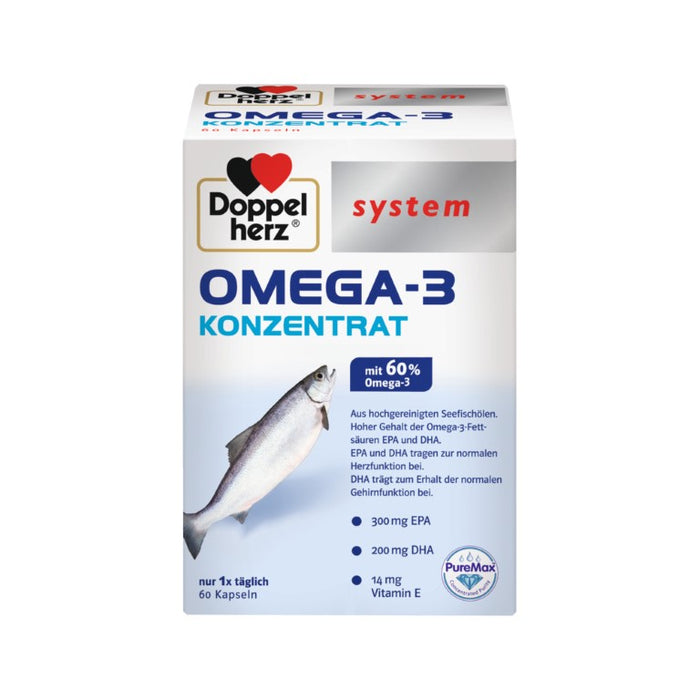 Doppelherz system OMEGA-3 KONZENTRAT, 60 St. Kapseln