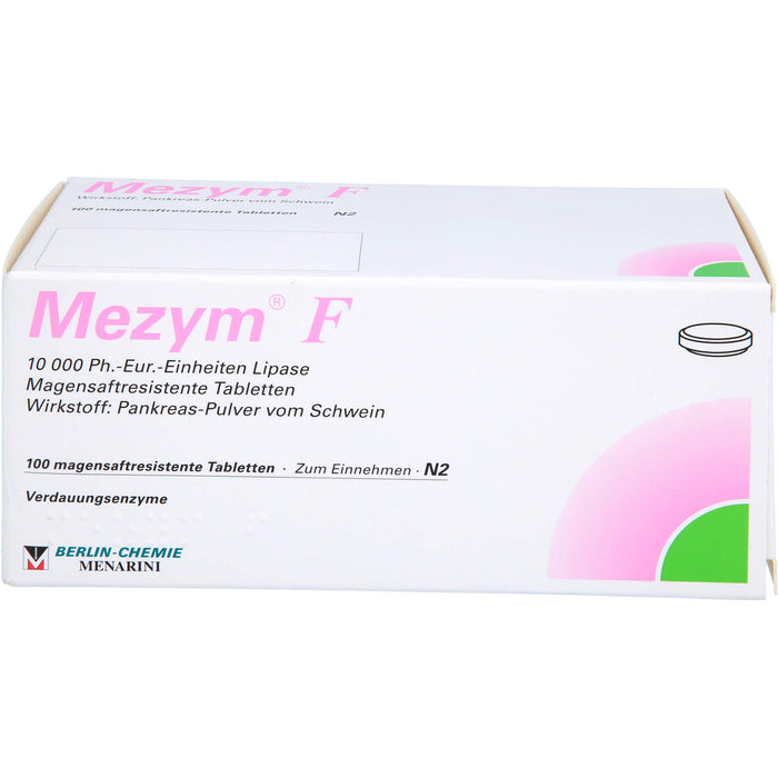 BERLIN-CHEMIE Mezym F Filmtabletten Verdauungsenzyme bei Verdauungsstörungen, 100 pcs. Tablets