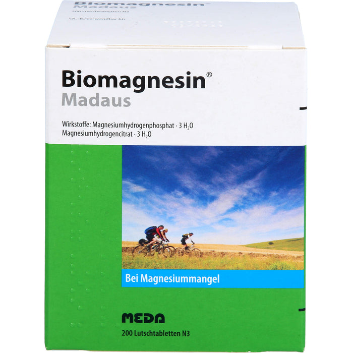 Biomagnesin Madaus Lutschtabletten bei Magnesiummangel, 200 pcs. Tablets