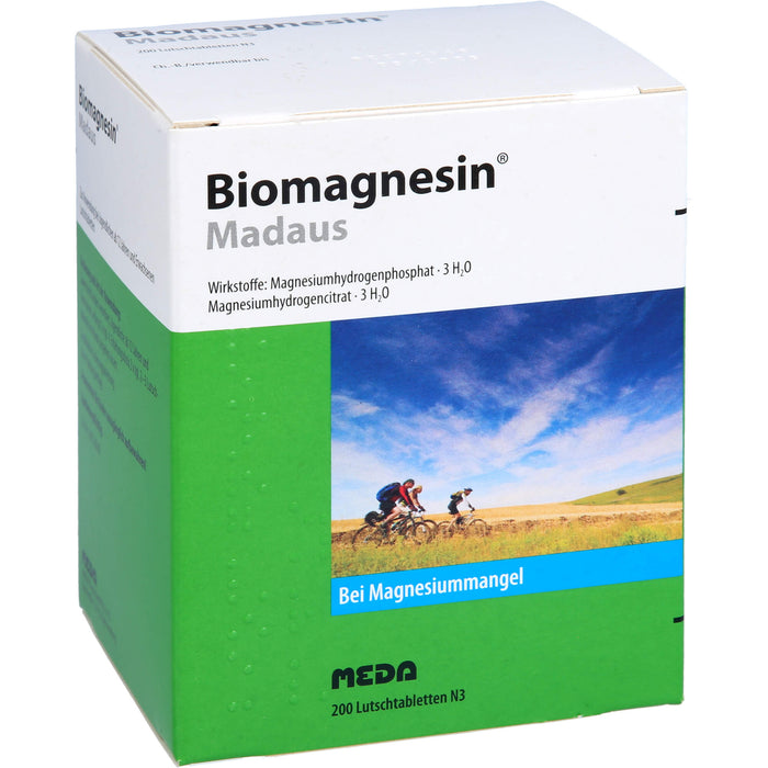 Biomagnesin Madaus Lutschtabletten bei Magnesiummangel, 200 pc Tablettes