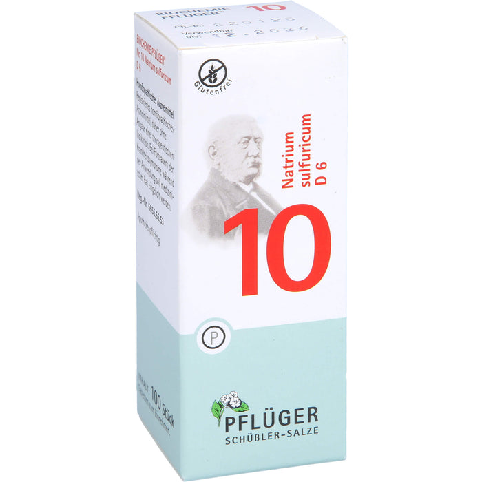 PFLÜGER Biochemie Nr.10 Natrium sulfuricum D6 Tabletten, 100 pcs. Tablets