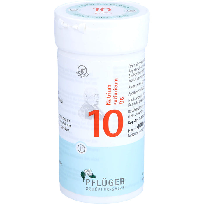 Biochemie Pflüger Nr. 10 Natrium sullfuricum D6 Tabletten, 400 St. Tabletten