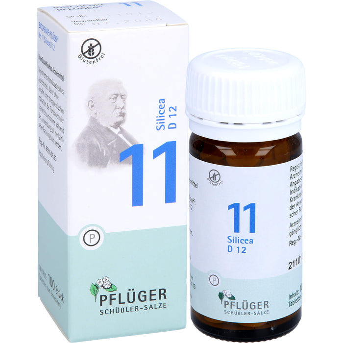 PFLÜGER Biochemie 11 Silicea D 12 Tabletten, 100 pcs. Tablets