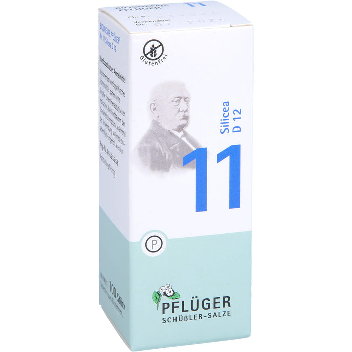 PFLÜGER Biochemie 11 Silicea D 12 Tabletten, 100 pcs. Tablets