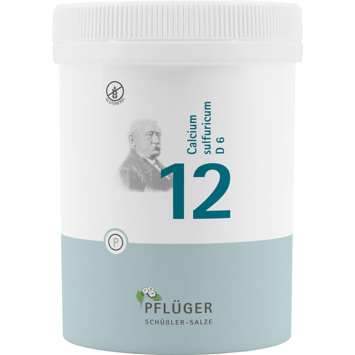 PFLÜGER Biochemie 12 Calcium sulfuricum D6 Tabletten, 1000 pc Tablettes