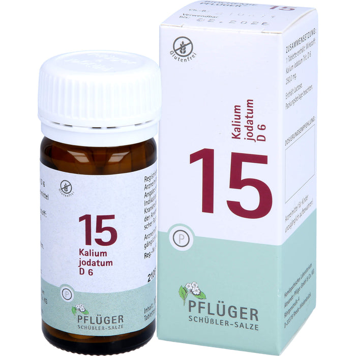 PFLÜGER Biochemie 15 Kalium jodatum D 6 Tabletten, 100 pcs. Tablets