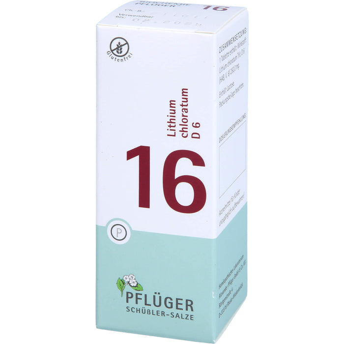 PFLÜGER Biochemie 16 Lithium chloratum D6 Tabletten, 100 St. Tabletten