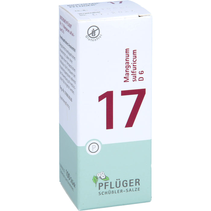 PFLÜGER Biochemie 17 Manganum sulfuricum D 6 Tabletten, 100 pcs. Tablets