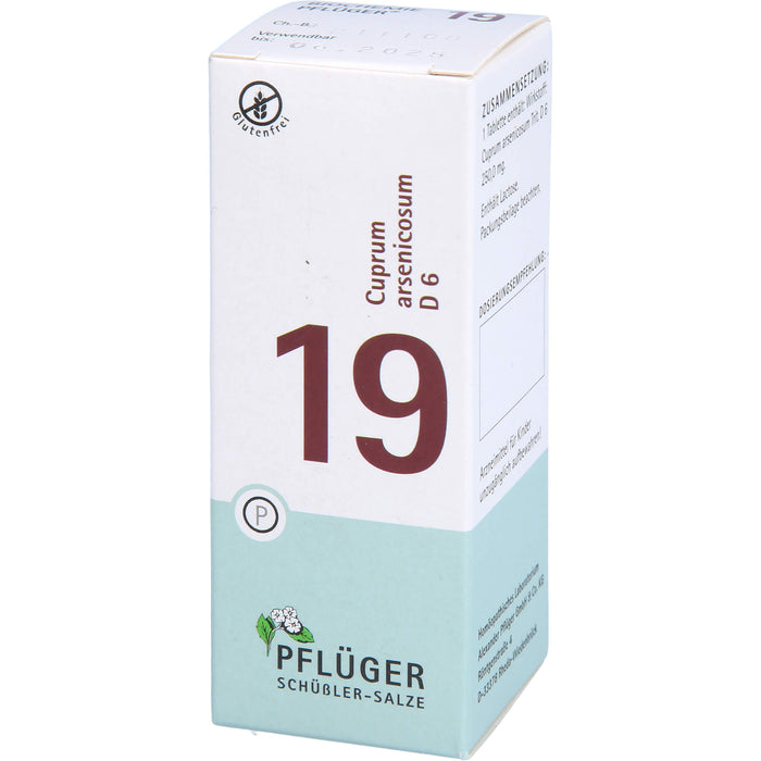 PFLÜGER Biochemie 19 Cuprum arsenicosum D6 Tabletten, 100 pc Tablettes