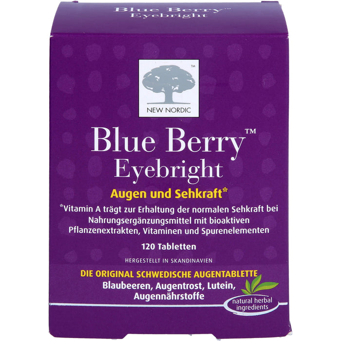 Blue Berry Eyebright Augen und Sehkraft Tabletten, 120 pcs. Tablets