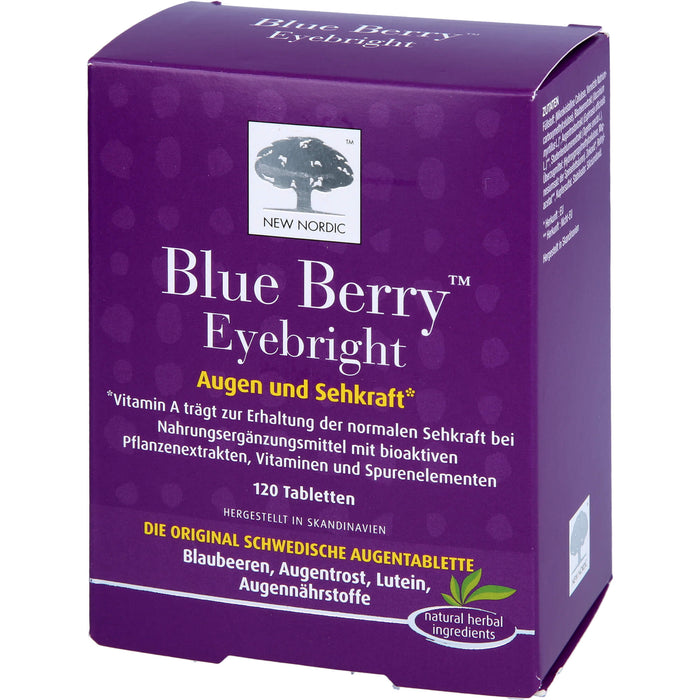 Blue Berry Eyebright Augen und Sehkraft Tabletten, 120 pcs. Tablets