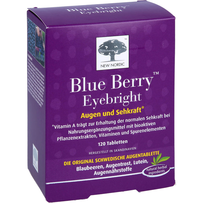 Blue Berry Eyebright Augen und Sehkraft Tabletten, 120 St. Tabletten