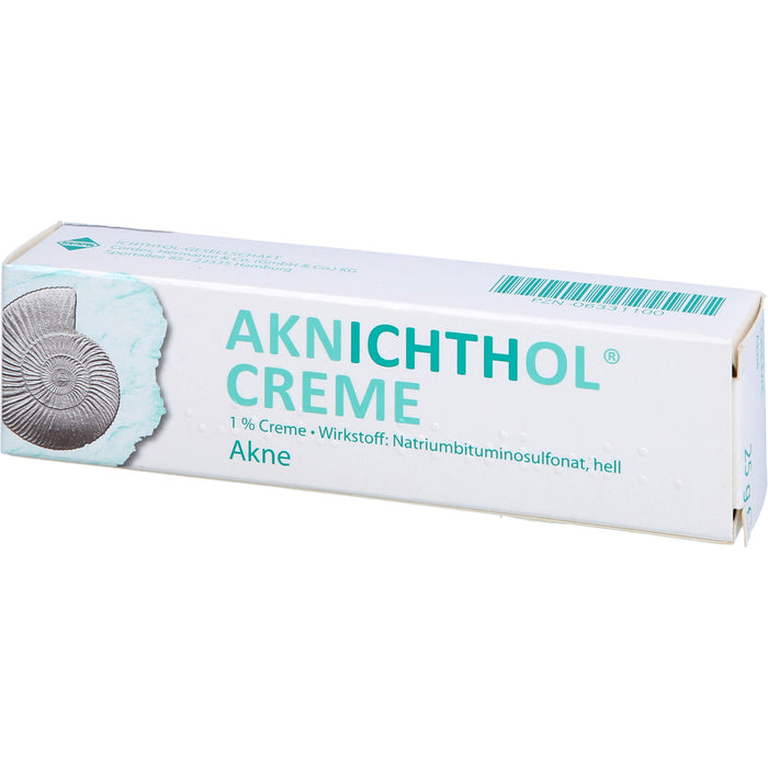 Aknichthol Creme 1% bei Akne, hautgetönt, 25 g Crème