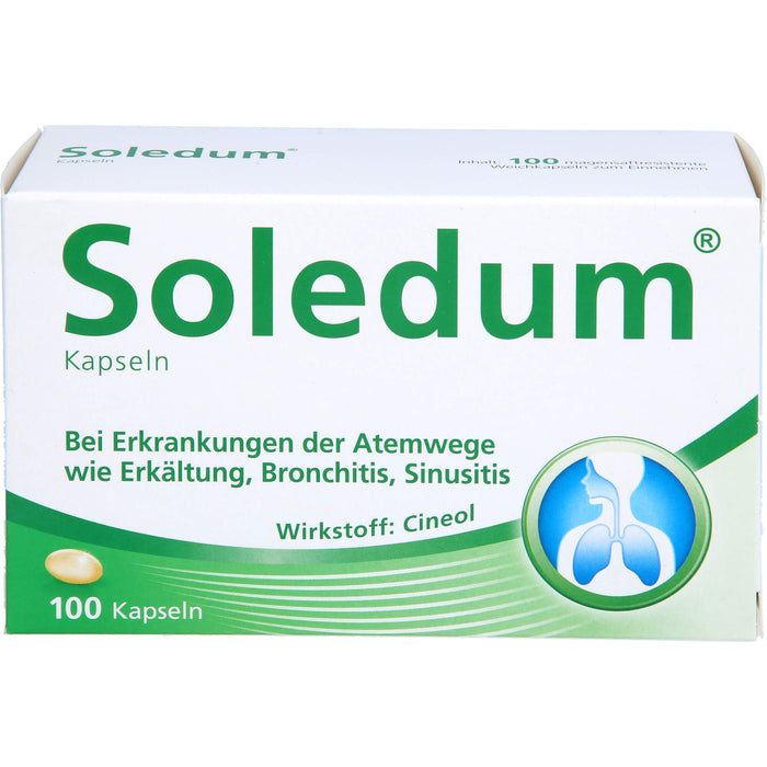 Soledum Kapseln bei Erkrankungen der Atemwege, 100 pcs. Capsules