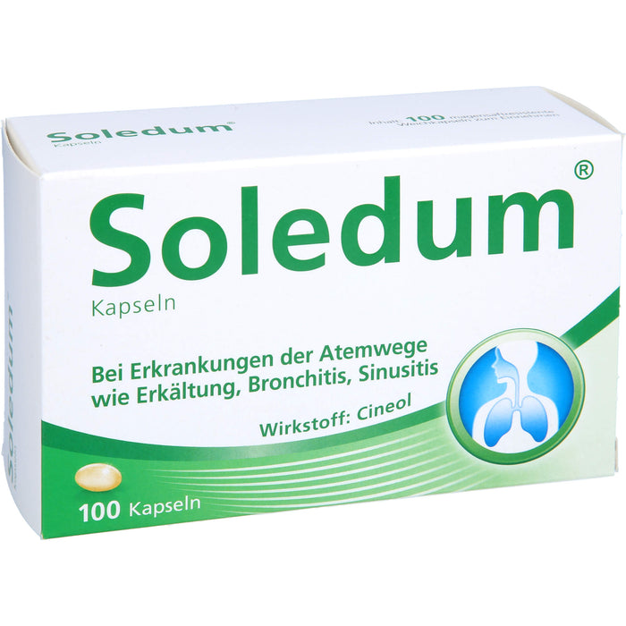 Soledum Kapseln bei Erkrankungen der Atemwege, 100 pcs. Capsules