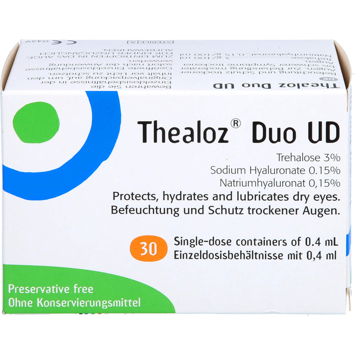 Thealoz Duo UD Augentropfen zur Linderung von trockenen Augen, 30 pcs. Single-dose pipettes