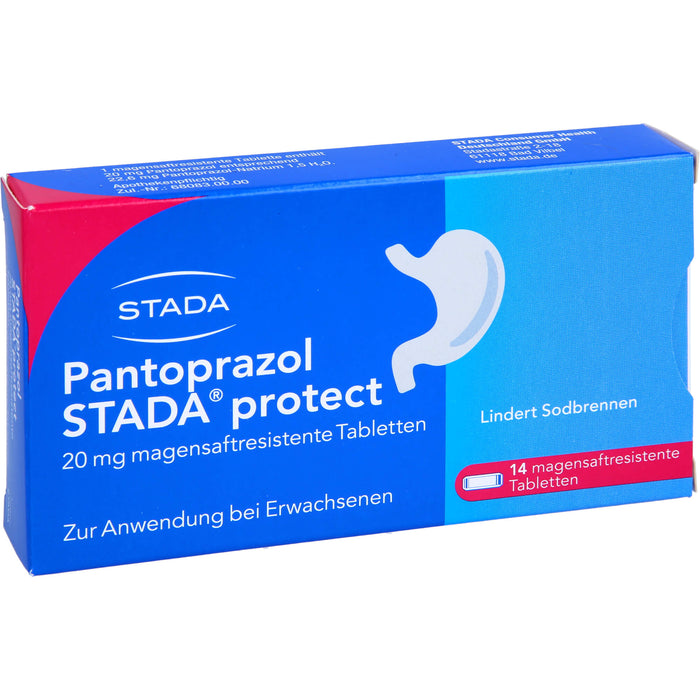 Pantoprazol STADA protect 20 mg Tabletten bei Sodbrennen, 14 pcs. Tablets