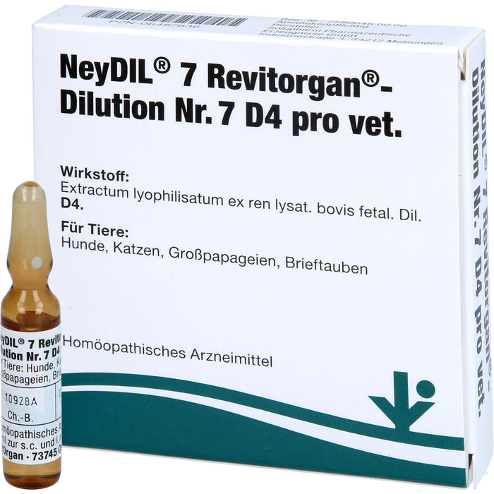 NeyDIL 7 Revitorgan Dilution Nr. 7 D4 pro vet., 5 pc Ampoules