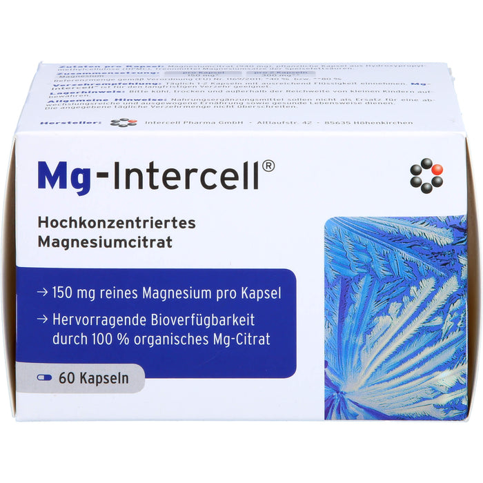 Mg-Intercell Kapseln zur Unterstützung bei Magnesiummangel, 60 pcs. Capsules