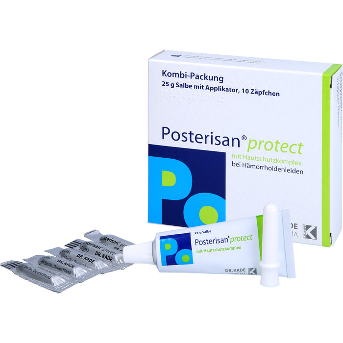 Posterisan protect Kombi-Packung Salbe und Zäpfchen bei Hämorrhoidenleiden, 1 pcs. Combipack