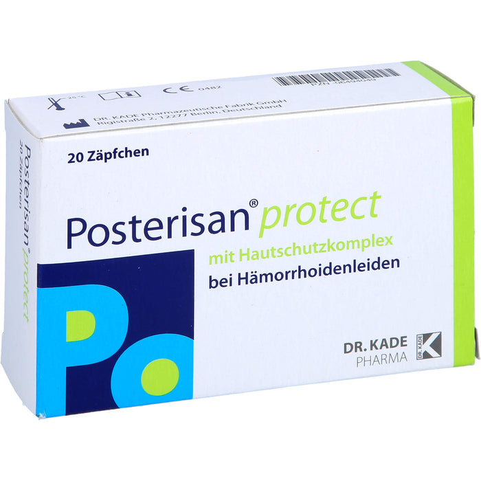 Posterisan protect bei Hämorrhoidenleiden Zäpfchen, 20 pcs. Suppositories