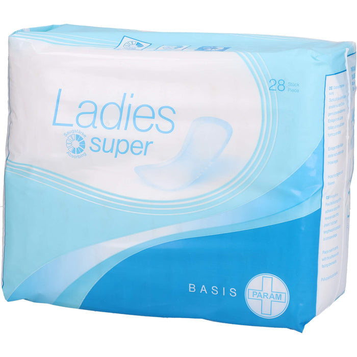 PARAM LADIES Vorlagen Basis Super bei leichter bis mittlerer Inkontinenz, 28 pc Modèles