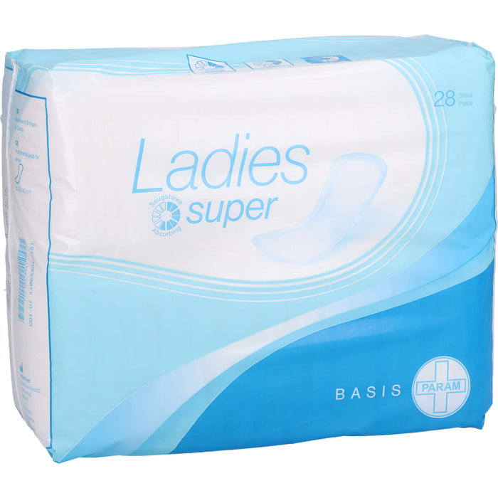 PARAM LADIES Vorlagen Basis Super bei leichter bis mittlerer Inkontinenz, 28 pcs. Templates