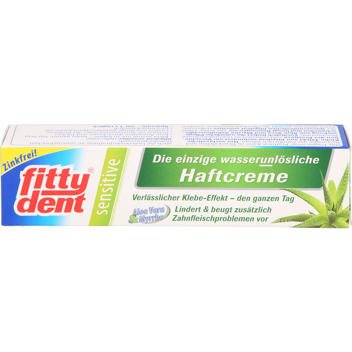 fittydent sensitive wasserunlösliche Haftcreme für Zahnprothesen, 40 g Crème