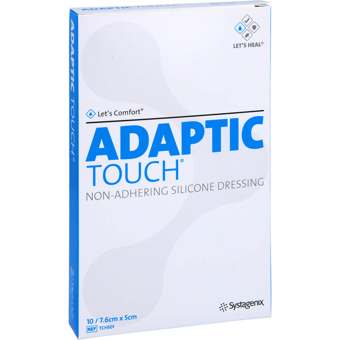 ADAPTIC Touch 7,6 x 5 cm nichthaftende Silikon Wundauflage, 10 pcs. Wound gauze