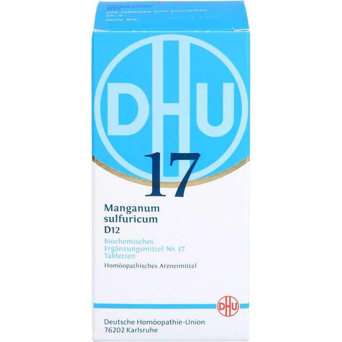 DHU Schüßler-Salz Nr. 17 Manganum sulfuricum D12 Tabletten, 420 St. Tabletten