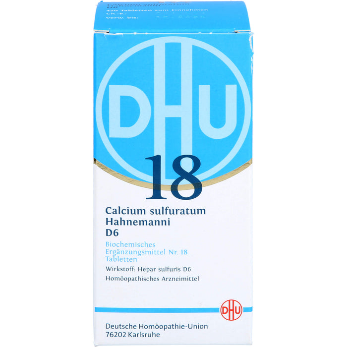 DHU Biochemie 18 Calcium sulfuratum D6 Tabletten, 420 pc Tablettes