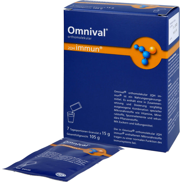 OMNIVAL orthomolekular 2OH immun 7 TP Granulat, 7 pcs. Sachets