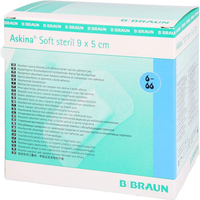 ASKINA SOFT STERIL 9X5CM HYPOALLERGENER WUNDVERBAN, 50 St VER