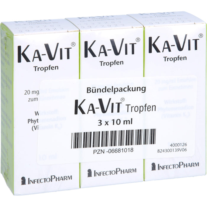 KA-VIT Tropfen, 20 mg/ml Emulsion zum Einnehmen, 3X10 ml TEI