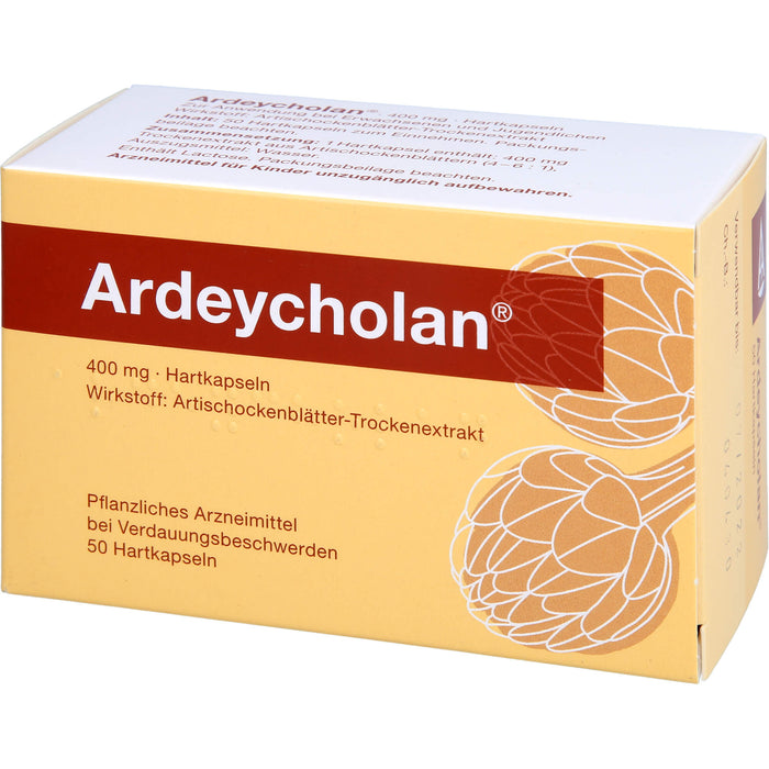 Ardeycholan Kapseln bei Verdauungsbeschwerden, 50 pc Capsules