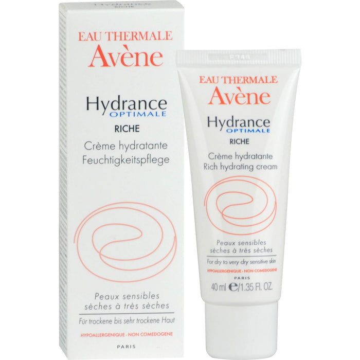 Avène Hydrance Optimale riche Feuchtigkeitspflege reichhaltige Konsistenz Creme, 40 ml Creme