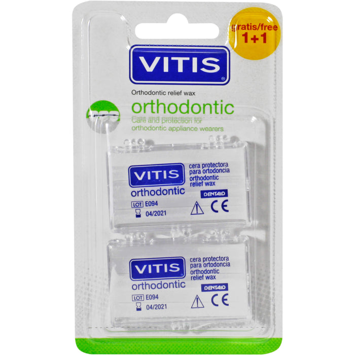 VITIS orthodontic kieferorthopädisches Wachs für Brackets und Draht, 10 pcs. Stripes