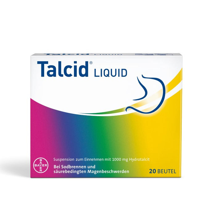 Talcid Liquid Beutel bei Sodbrennen und säurebedingten Magenbeschwerden, 20 pcs. Sachets