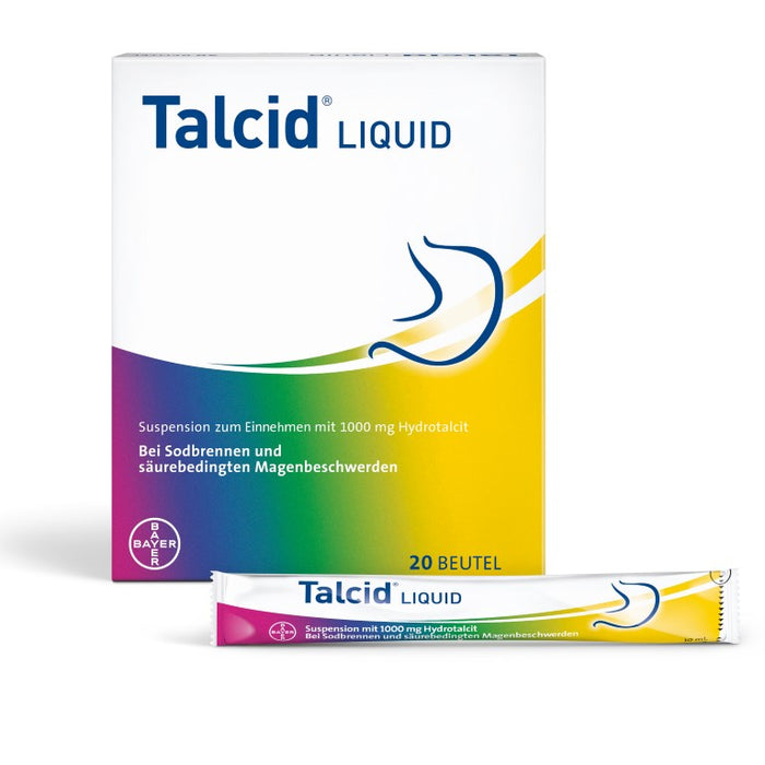 Talcid Liquid Beutel bei Sodbrennen und säurebedingten Magenbeschwerden, 20 pc Sachets