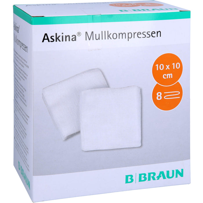 ASKINA MULLKOMPR 10X10CM STERIL, 25X2 St KOM