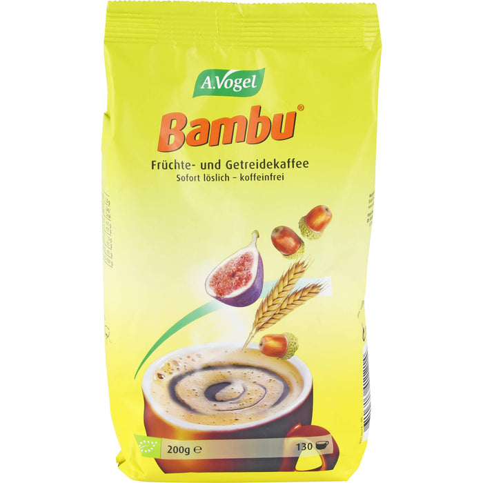 A. Vogel Bambu Instant Früchte- und Getreidekaffee Nachfüllbeutel, 200 g Beutel