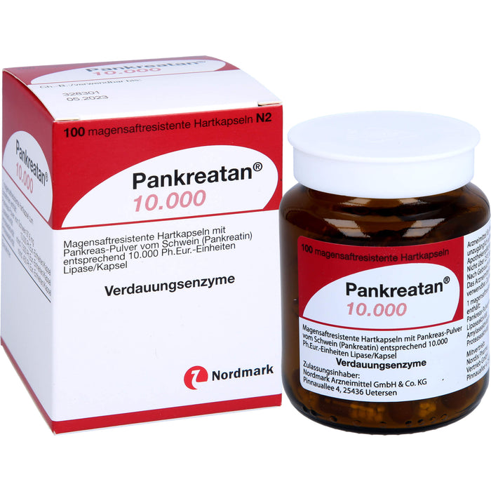 Pankreatan 10.000, Magensaftresistente Hartkapseln, 100 St. Kapseln