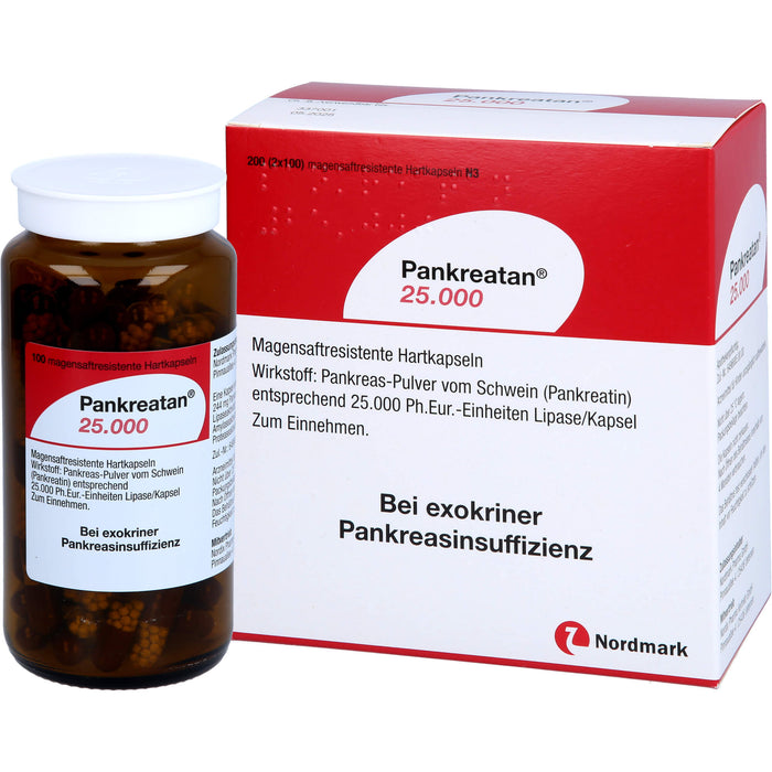 Pankreatan 25.000 Verdauungsenzyme Hartkapseln, 200 pc Capsules