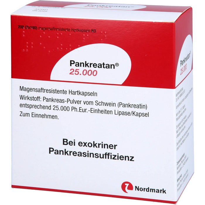 Pankreatan 25.000 Verdauungsenzyme Hartkapseln, 200 pcs. Capsules