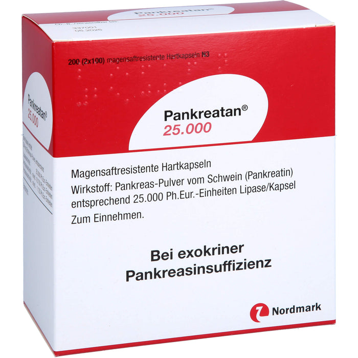 Pankreatan 25.000, Magensaftresistente Hartkapseln, 200 St. Kapseln