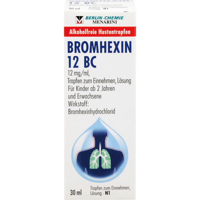 BROMHEXIN 12 BC Hustentropfen, 30 ml Solution